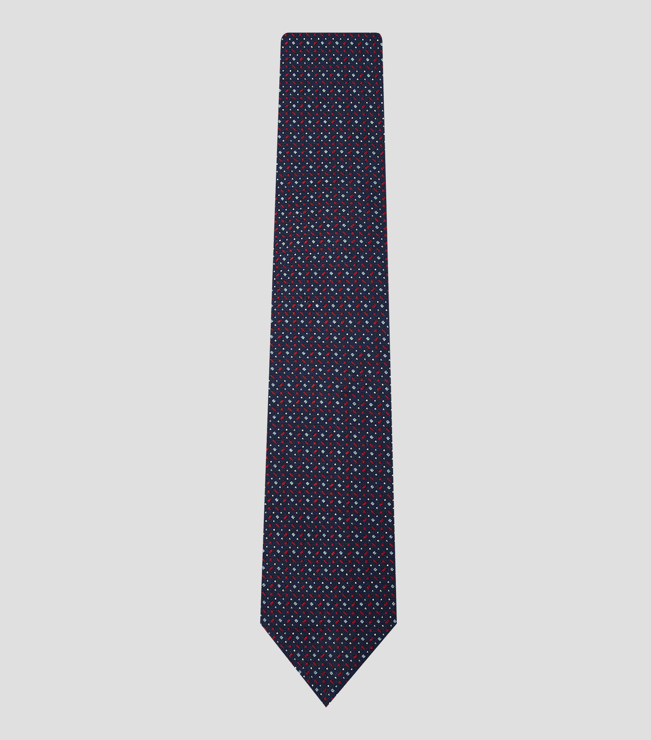 Corbata ancha bordada